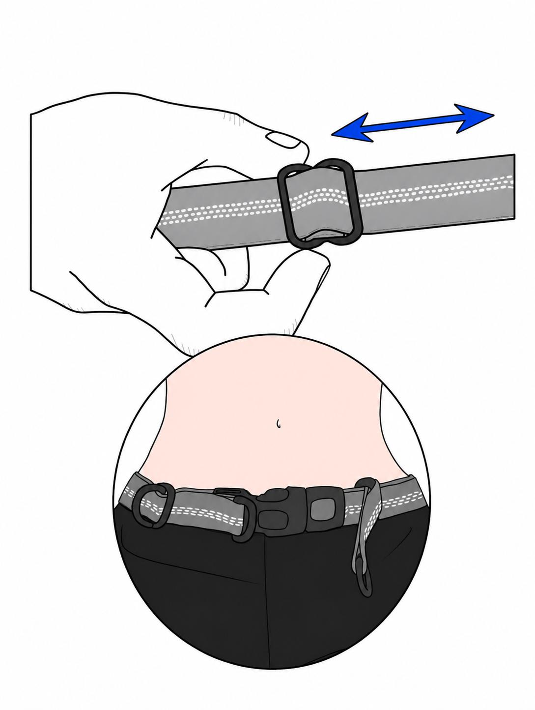 Step 1: Slide to adjust length